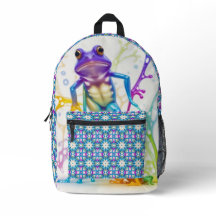 Betoverde Levendige Dansende Kikker met groot patr