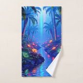 Betoverde levendige River Forest Dream Bad Handdoek (Handdoek)