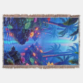 Betoverde levendige River Forest Dream Deken (Voorkant)