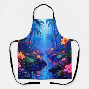 Betoverde levendige River Forest Dream Schort