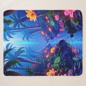 Betoverde levendige River Forest Dream Sherpa Deken (Voorkant (horizontaal))