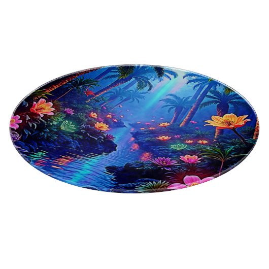 Betoverde levendige River Forest Dream Snijplank (Hoek)