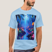 Betoverde levendige River Forest Dream T-shirt (Voorkant)