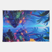 Betoverde levendige River Forest Dream Theedoek (Horizontaal)