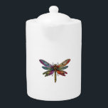 Betoverde libel liefde hart theepot<br><div class="desc">Betoverde libel liefde hart</div>