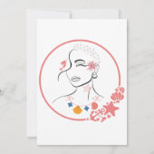 Betoverde liefde, vier je bruiloft kaart (Achterkant)