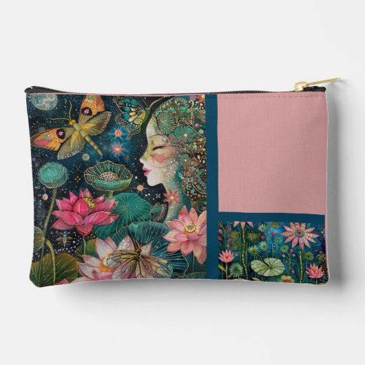 Betoverde Lotus bloesems kleine accessoire Etui (Achterkant)