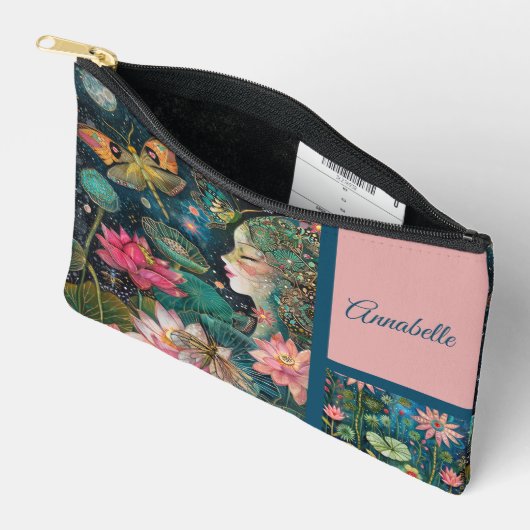 Betoverde Lotus bloesems kleine accessoire Etui (Open)