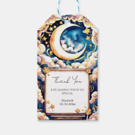 Betoverde maan hemels Baby shower Cadeaulabel