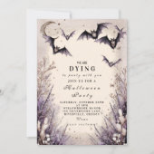 Betoverde maanlicht Halloween Party Kaart (Voorkant)