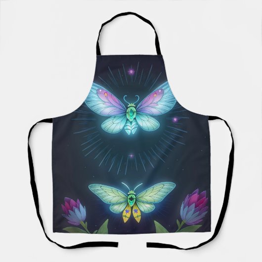 Betoverde maanmanten schort (Voorkant)