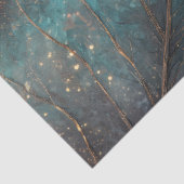 Betoverde Maanverlichte Bladfee Waterverf Fantasie Tissuepapier (Detail)