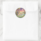Betoverde Maanverlichte Bloementuin Sticker (Tas)