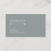 Betoverde maanverlichte bos sprankelende nacht visitekaartje (Achterkant)