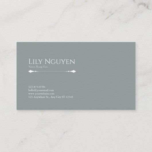 Betoverde maanverlichte bos sprankelende nacht visitekaartje (Achterkant)