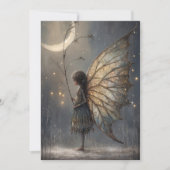 Betoverde Maanverlichte Bosfee Aquarel  (Voorkant)