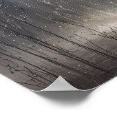 Betoverde Maanverlichte Bosfee Aquarel Kunst Poster (Hoek)