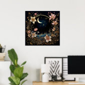 betoverde maanweide poster (Thuiskantoor)