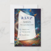 Betoverde Magische Fantasie Creaties RSVP Kaartje (Voorkant)