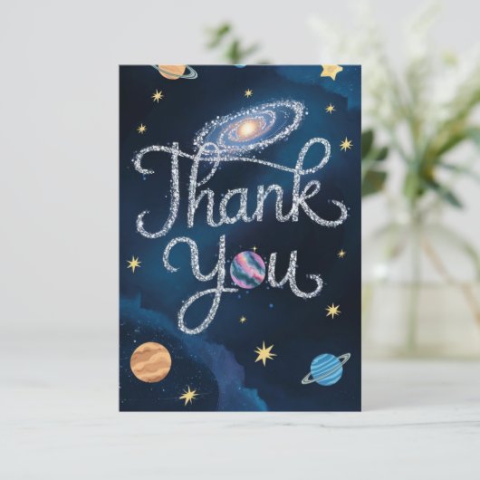 Betoverde magische pad hemels bedankkaart (Staand voorkant)