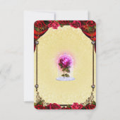 Betoverde Magische Roos Gele & Rode Rozen RSVP (Achterkant)