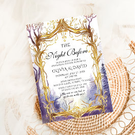 Betoverde magische woudavond voor repetitie kaart