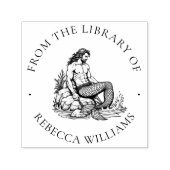 Betoverde Merman uit de bibliotheek van Ocean King Zelfinktende Stempel (Design)