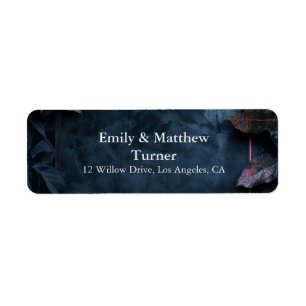 Betoverde Midnight Garden bruiloft Etiket