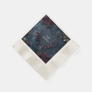 Betoverde Midnight Garden bruiloft Servet
