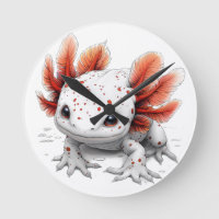 Betoverde momenten Axolotl wandklok