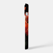 Betoverde Moody Donker Bloemen Tulpen iPhone 15 Case (Linkerkant)