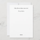 Betoverde mooie sneeuwvlok Happy Winter Feestdagenkaart (Achterkant)