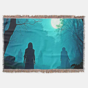 Betoverde Moonlight Forest Spirits Design Deken