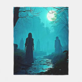 Betoverde Moonlight Forest Spirits Design Fleece Deken (Voorkant)