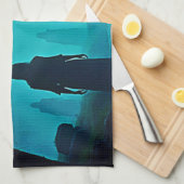 Betoverde Moonlight Forest Spirits Design Theedoek (Quarter Fold)