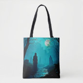 Betoverde Moonlight Forest Spirits Design Tote Bag (Voorkant)