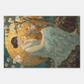 Betoverde Moonlit Maiden Bloemen Mozaïek Decoupage Inpakpapier Vel (Voorkant 3)