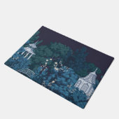 Betoverde moonlit tuinen Chinoiserie Deurmat (Schuin)
