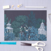 Betoverde moonlit tuinen Chinoiserie Tissuepapier (Craft)