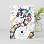 Betoverde Mystieke Draak Verjaardag Kaart (Staand voorkant)