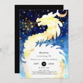 Betoverde Mystieke Draak Verjaardag Kaart (Voorkant / Achterkant)