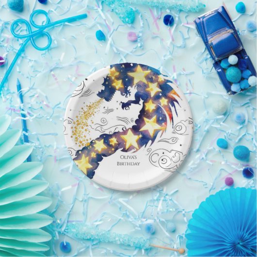 Betoverde Mystieke Draak Verjaardag Papieren Bordje (Feest)