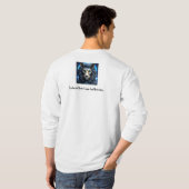 Betoverde mystieke kosmische kat illustratie t-shirt (Achterkant volledig)