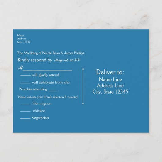 Betoverde nachtelijke hemel sterren & gebladerte B Uitnodiging Briefkaart (Achterkant)