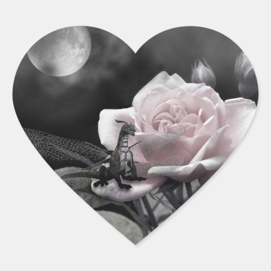 Betoverde nachten hart sticker (Voorkant)