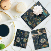  betoverde nachttuin bloemenveiling inpakpapier vel