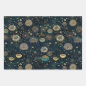 betoverde nachttuin bloemenveiling inpakpapier vel (Voorkant 3)