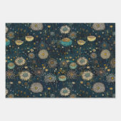 betoverde nachttuin bloemenveiling inpakpapier vel (Voorkant)