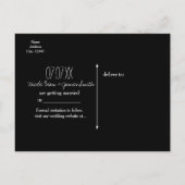 Betoverde Night Sky Evening Beach Lights Save Datu Aankondigingskaart (Achterkant)