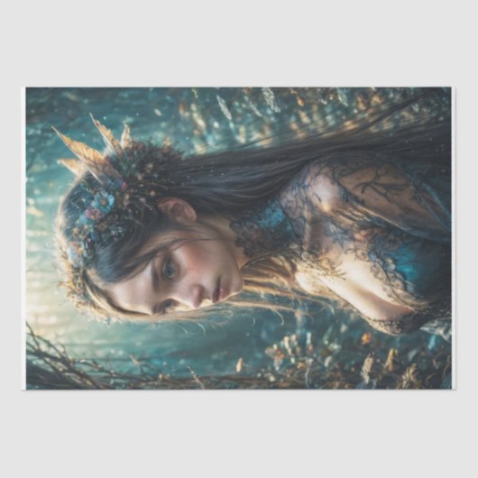 Betoverde nimf- Decoupage - Tissuepapier (Voorkant)